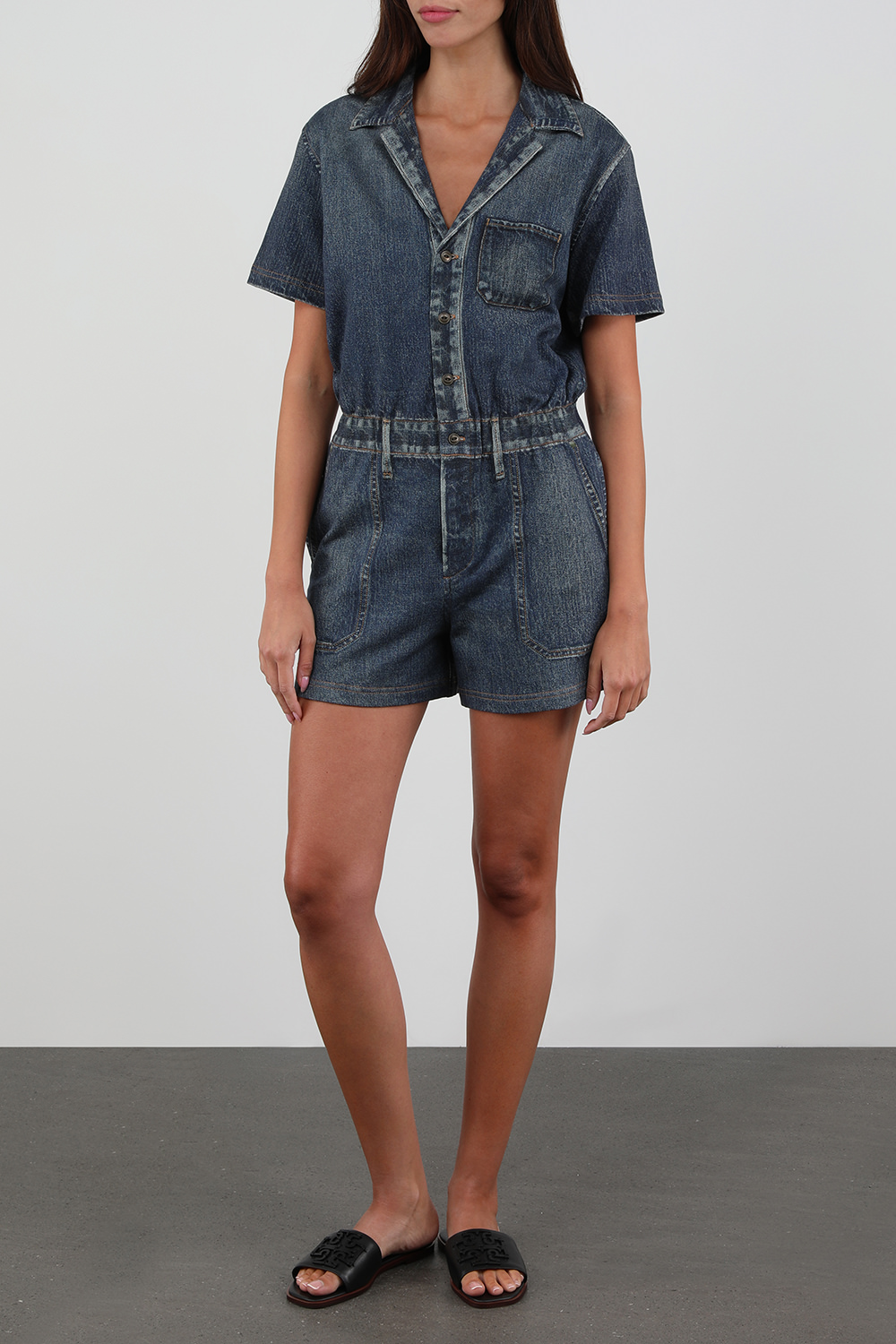 אוברול ג'ינס מירמאר קצר